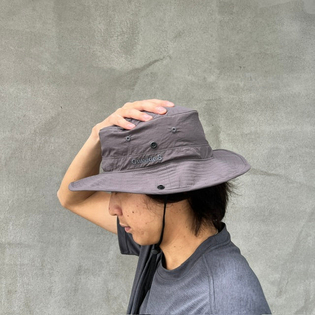 【海山街マルチ活用OK】Outside.8 撥水ハイブリットハット